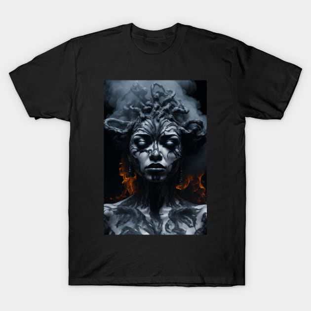 goddess on fire T-Shirt by lkn